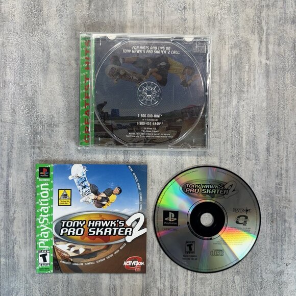 PS1 Tony Hawk's Pro Skater 2 (2000) Sony Playstation Classic Complete CIB Tested - Picture 1 of 4